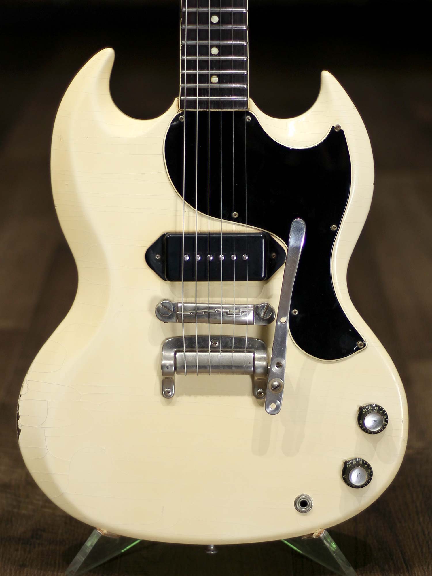 tafuさん専用　sgジュニア Gibson 1963 SG Junior Polaris White Tremotone Vibrola
